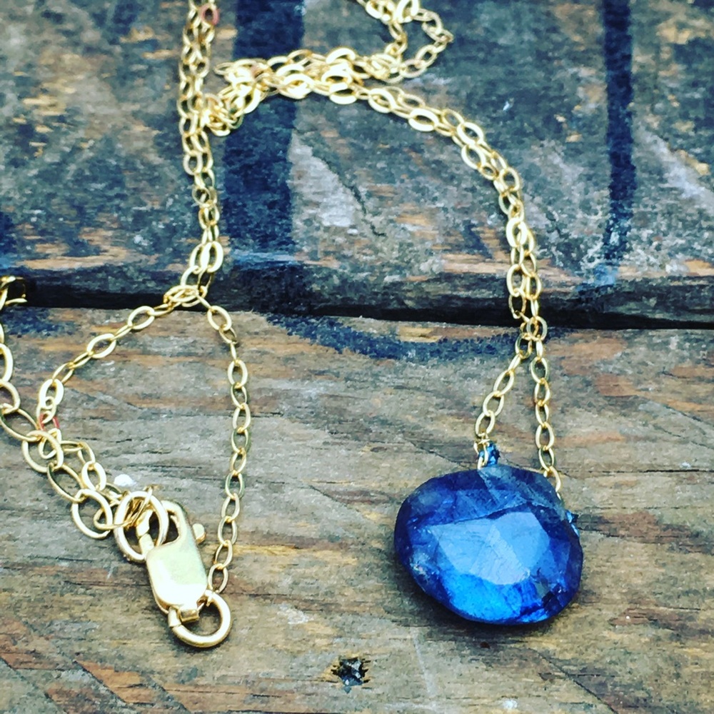 Delicate Blue Labradorite necklace